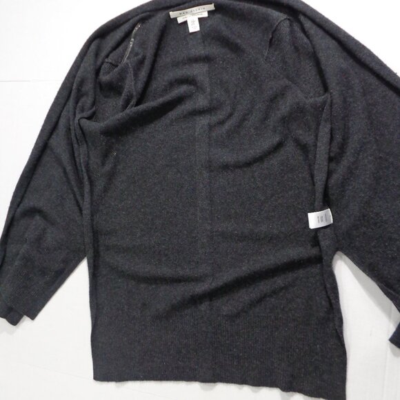 Max Studio Women's Cardigan Sweater Gray 100% 2-Ply Cashmere Open Front Size S - Picture 5 of 6